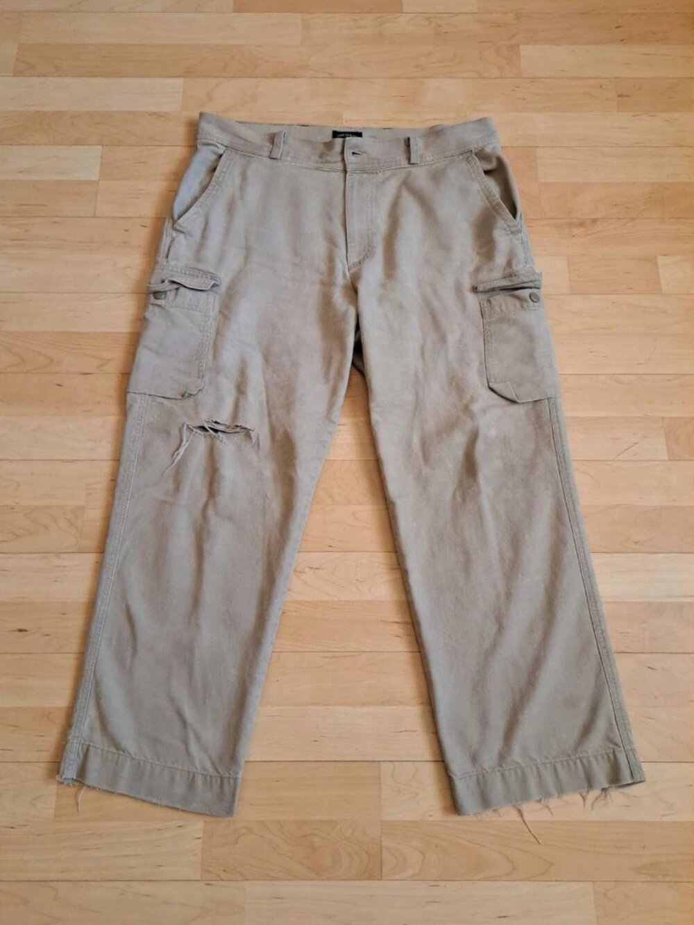 Men Dockers Distressed Cargo Pants 36x29 Vintage Workwear Tactical Baggy Y2K 90s